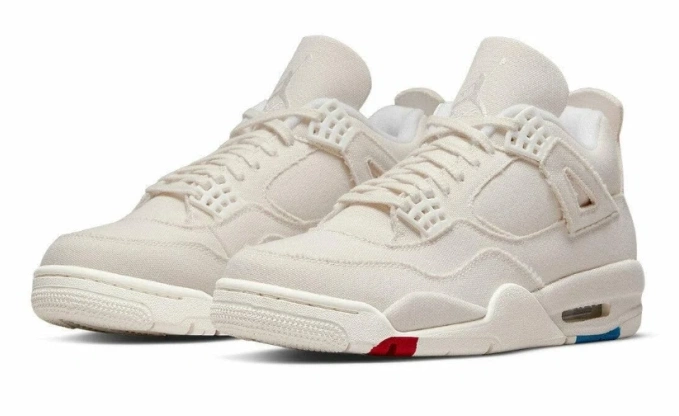 Jordan DQ4909-100 Air Retro Blank 4 Canvas 0813
